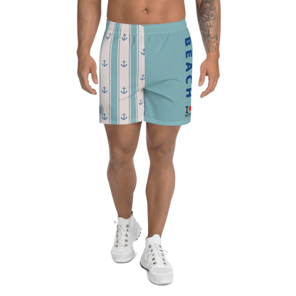 I LOVE RICCIONE Men's Athletic Long Shorts - STREET STYLE