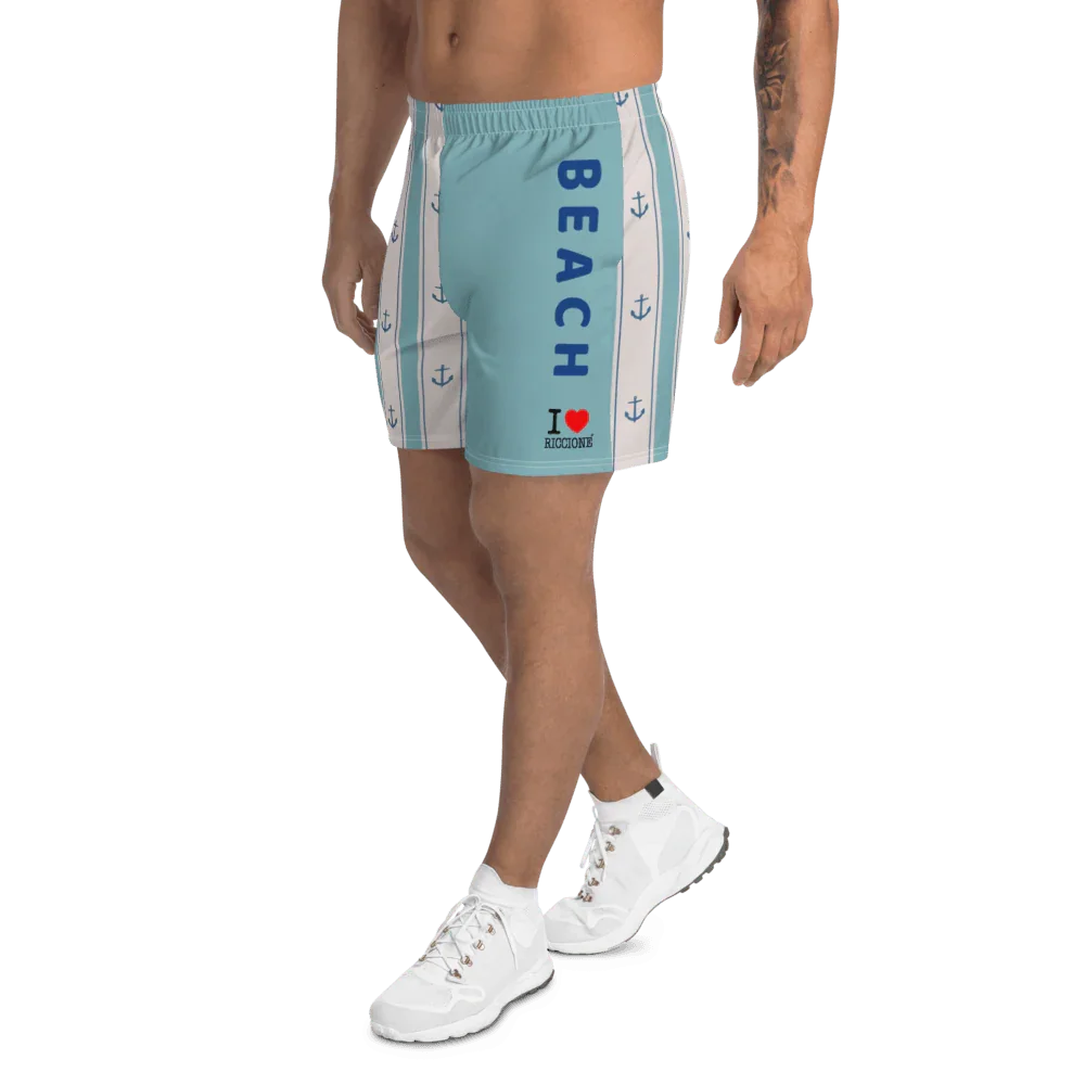 I LOVE RICCIONE Men's Athletic Long Shorts - STREET STYLE