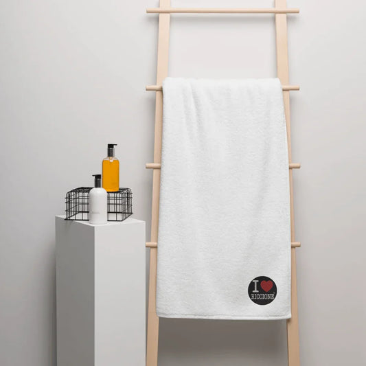 I LOVE RICCIONE Oversized Turkish cotton towel - STREET STYLE