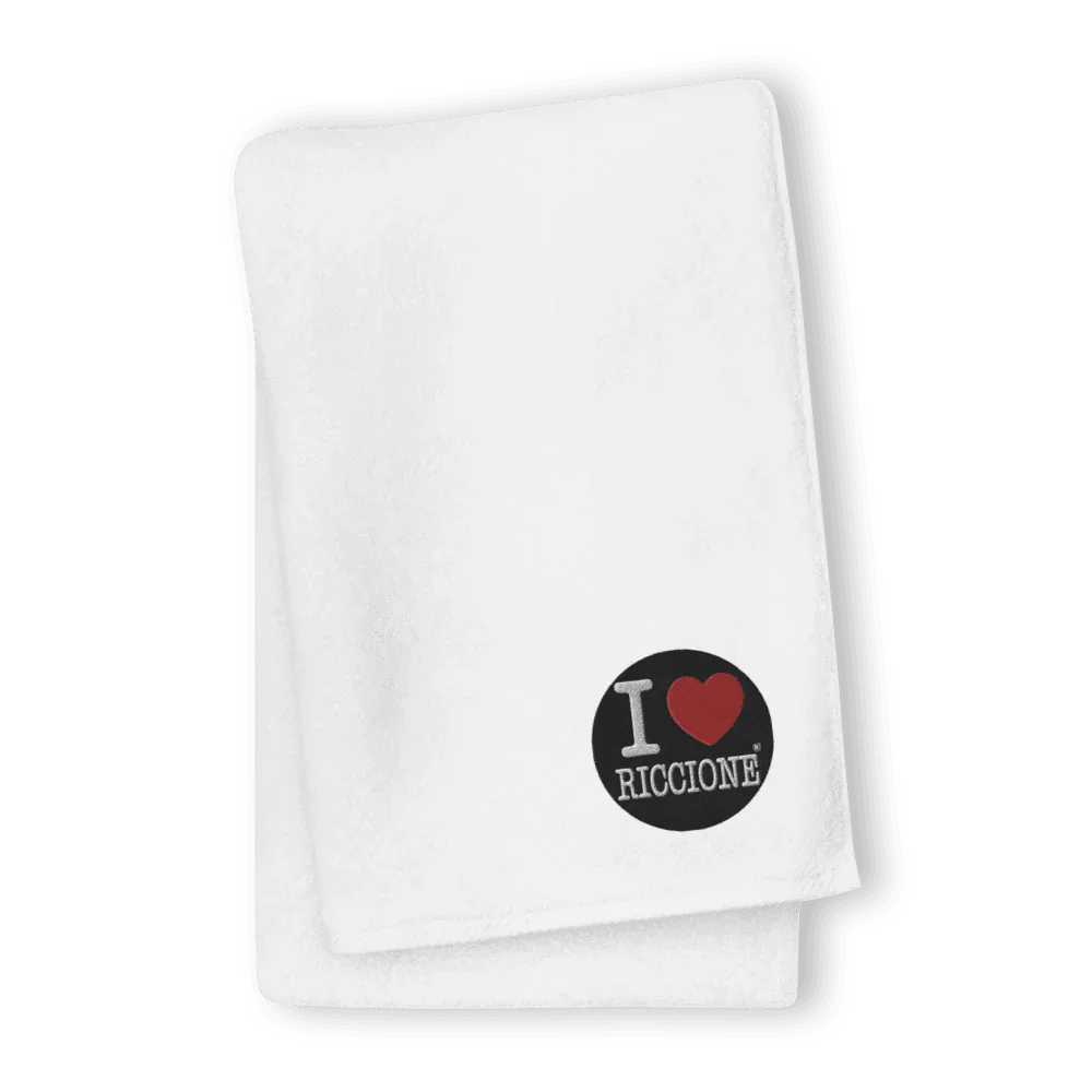 I LOVE RICCIONE Oversized Turkish cotton towel - STREET STYLE