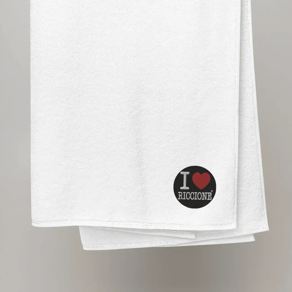 I LOVE RICCIONE Oversized Turkish cotton towel - STREET STYLE