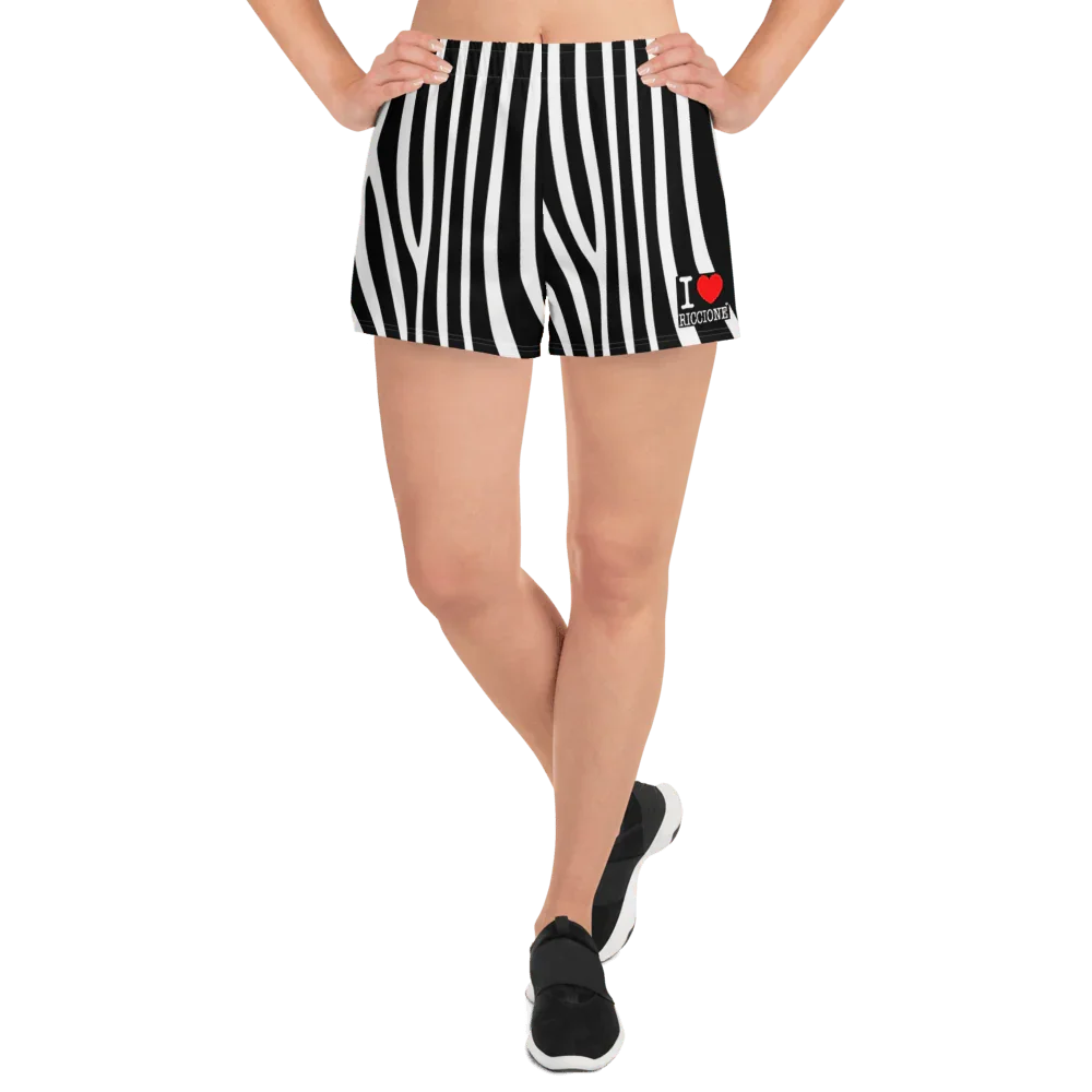 I LOVE RICCIONE Women's Athletic Short Shorts - STREET STYLE
