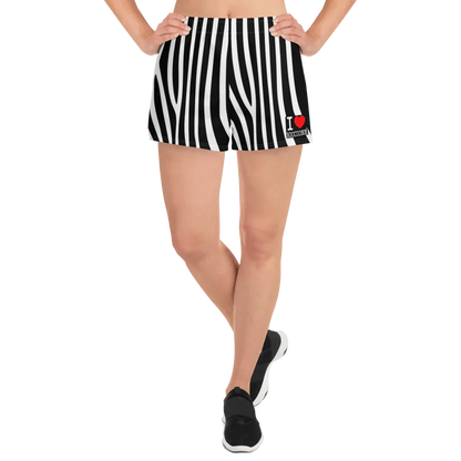 I LOVE RICCIONE Women's Athletic Short Shorts - STREET STYLE
