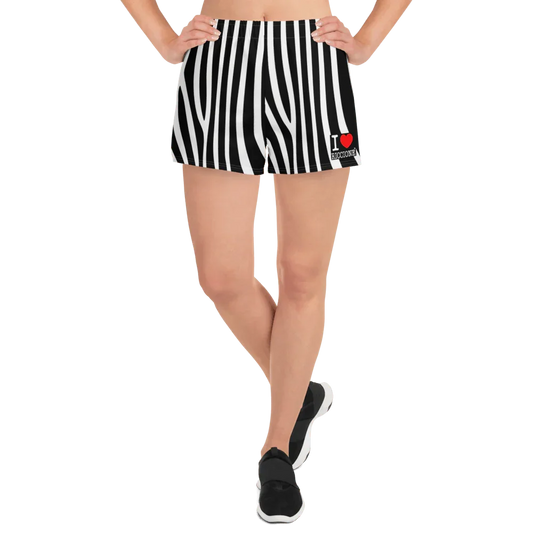 I LOVE RICCIONE Women's Athletic Short Shorts - STREET STYLE