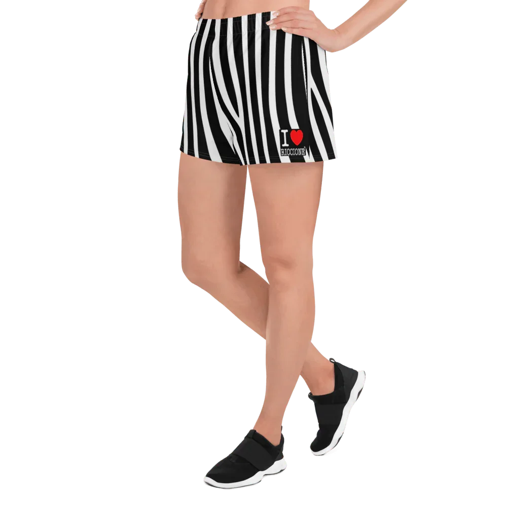 I LOVE RICCIONE Women's Athletic Short Shorts - STREET STYLE