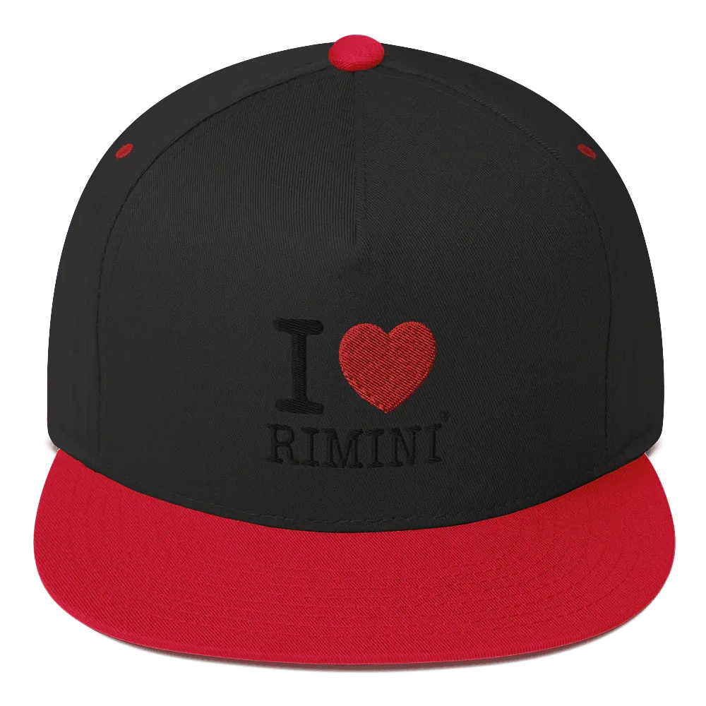 I LOVE RIMINI CAPPELLINO FOOTBALL Flat Bill Cap - STREET STYLE