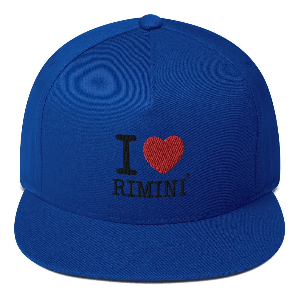 I LOVE RIMINI CAPPELLINO FOOTBALL Flat Bill Cap - STREET STYLE