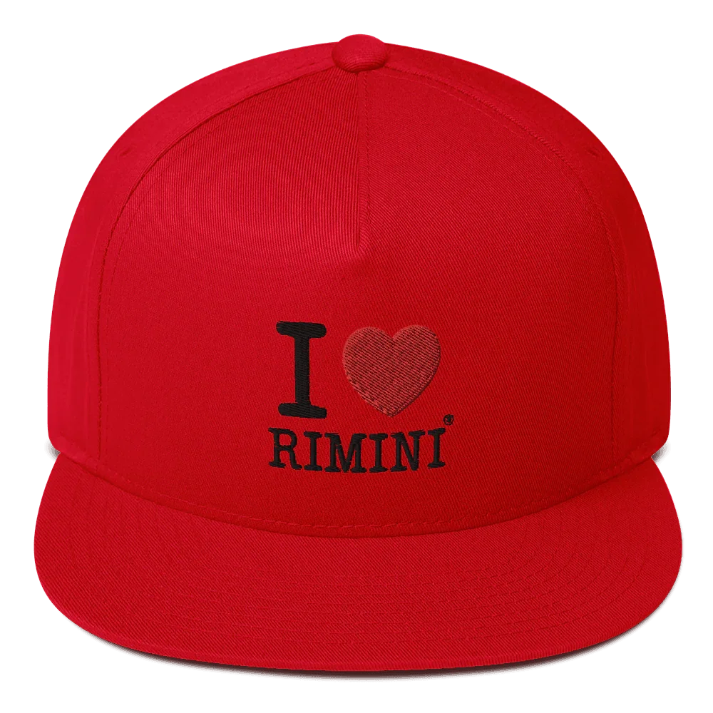 I LOVE RIMINI CAPPELLINO FOOTBALL Flat Bill Cap - STREET STYLE