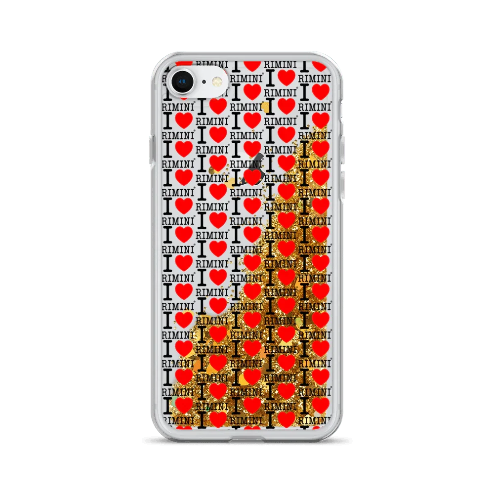 I LOVE RIMINI CELL. Liquid Glitter Phone Case - STREET STYLE