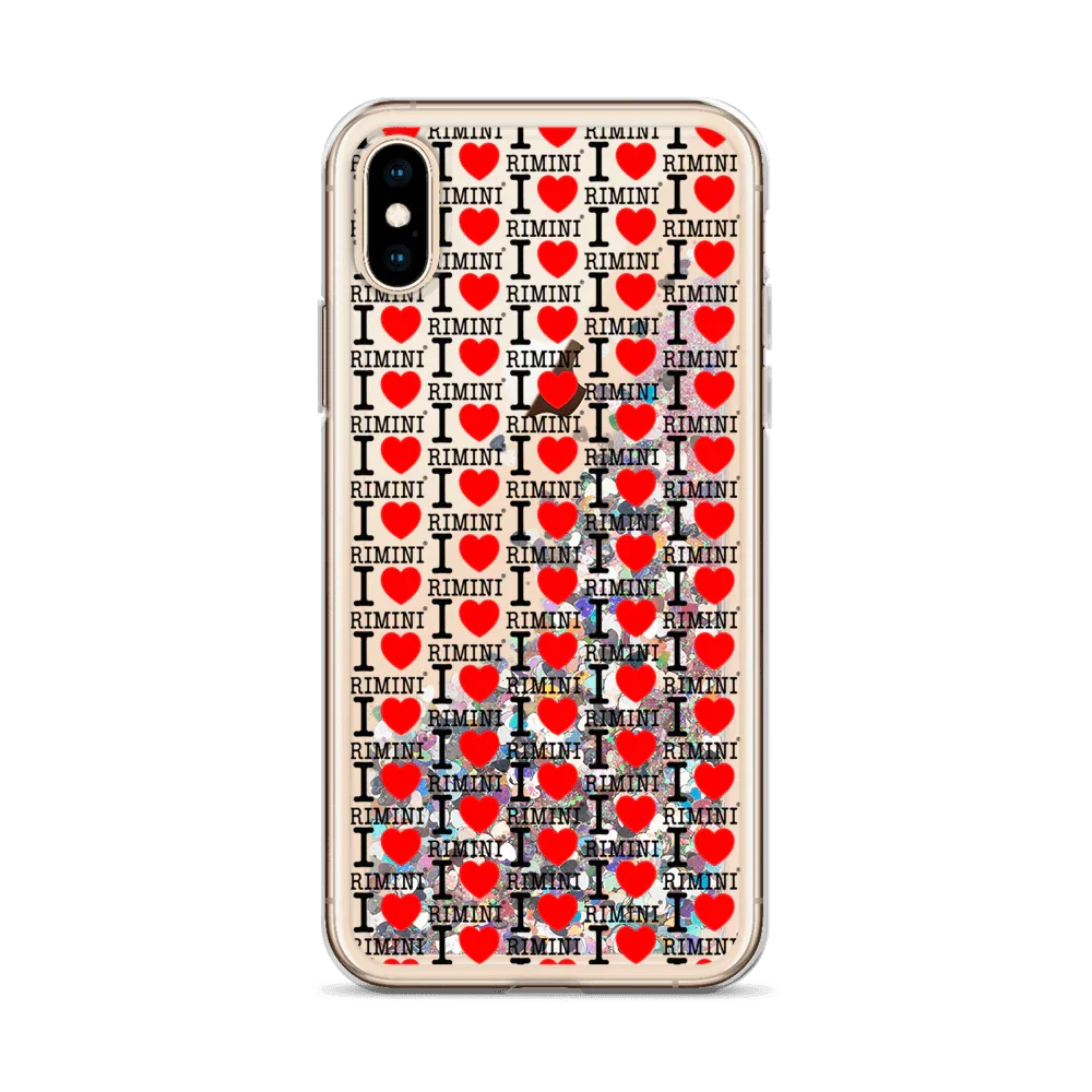 I LOVE RIMINI CELL. Liquid Glitter Phone Case - STREET STYLE