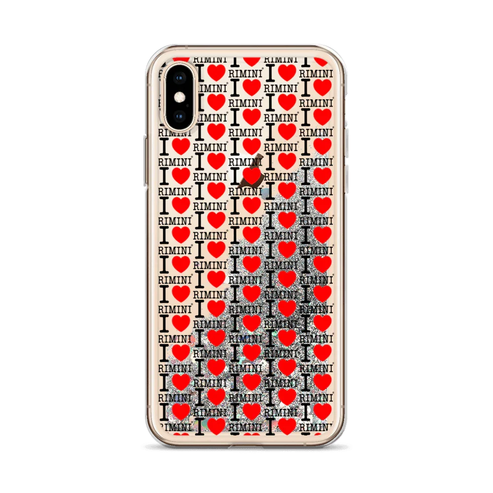I LOVE RIMINI CELL. Liquid Glitter Phone Case - STREET STYLE