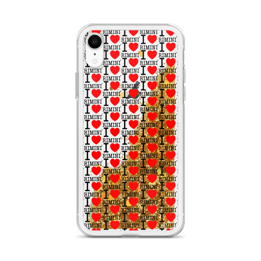 I LOVE RIMINI CELL. Liquid Glitter Phone Case - STREET STYLE
