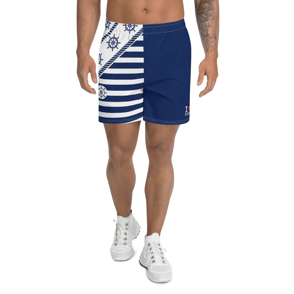 I LOVE RIMINI Men's Athletic Long Shorts - STREET STYLE