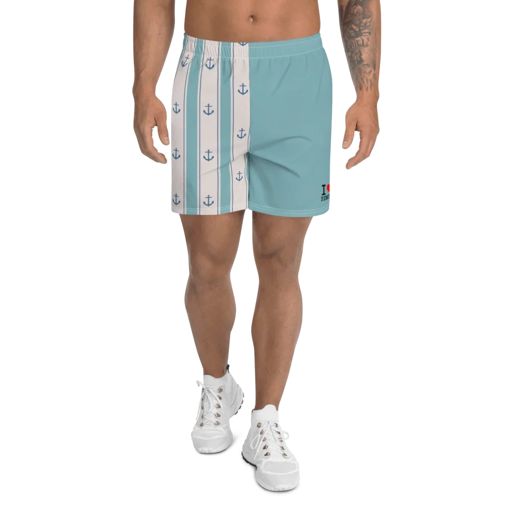I LOVE RIMINI Men's Athletic Long Shorts - STREET STYLE