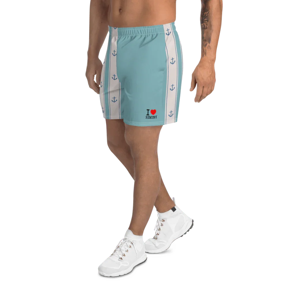 I LOVE RIMINI Men's Athletic Long Shorts - STREET STYLE