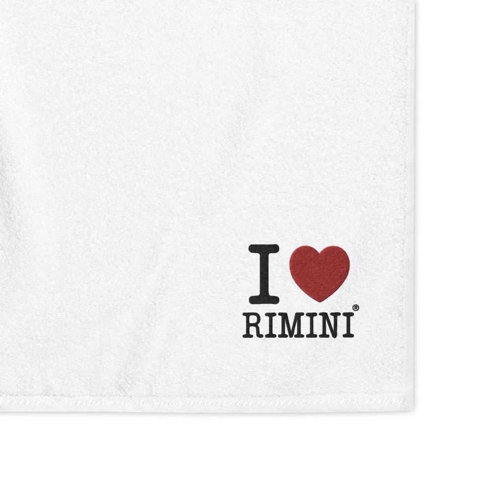I LOVE RIMINI Oversized Turkish cotton towel - STREET STYLE