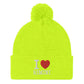 I LOVE RIMINI Pom-Pom Beanie - STREET STYLE