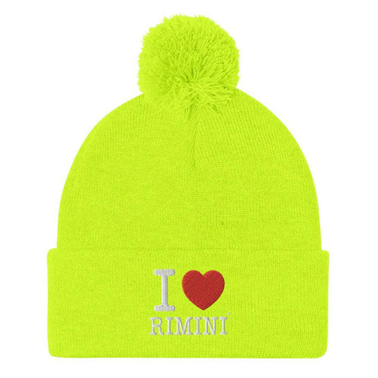 I LOVE RIMINI Pom-Pom Beanie - STREET STYLE