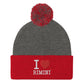 I LOVE RIMINI Pom-Pom Beanie - STREET STYLE