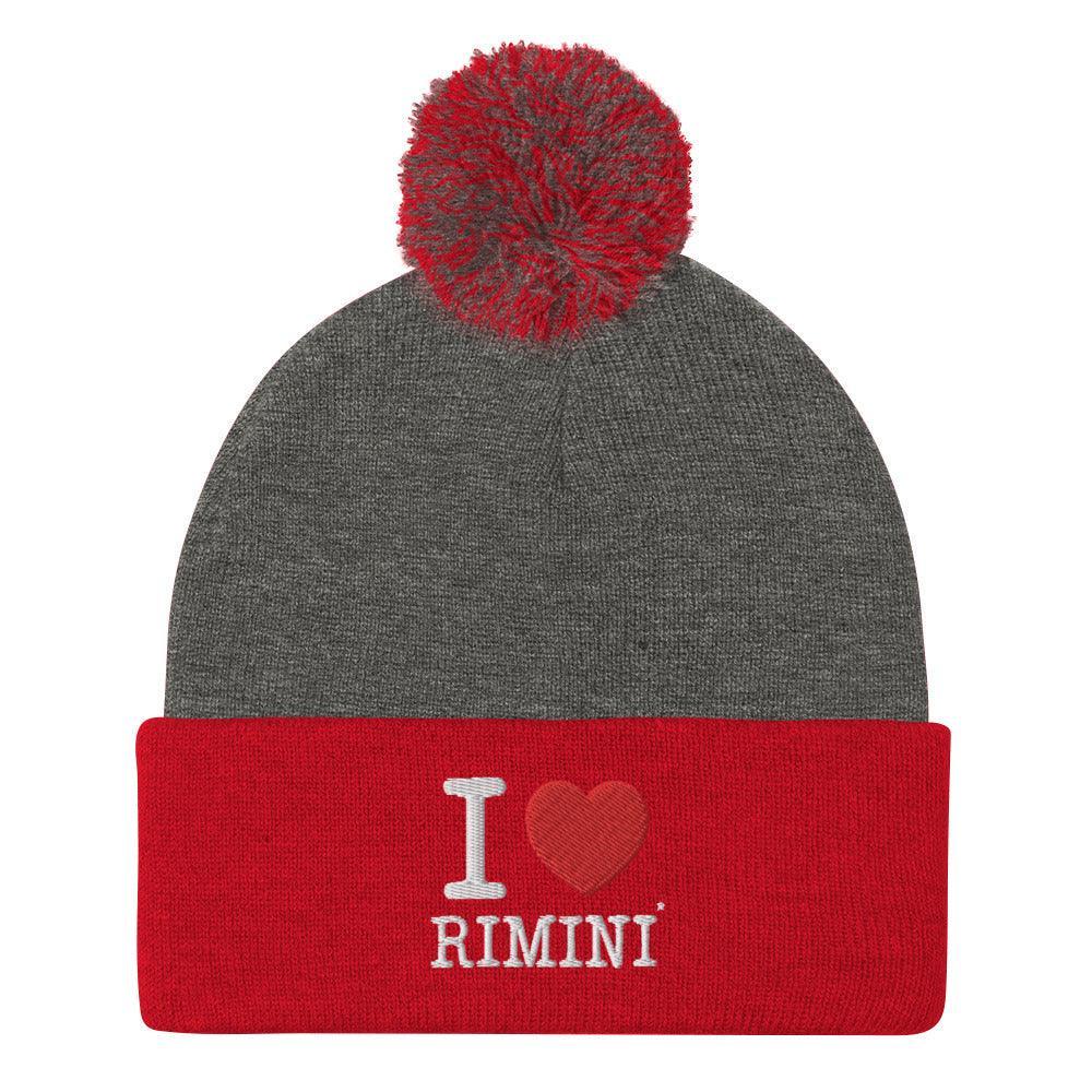 I LOVE RIMINI Pom-Pom Beanie - STREET STYLE
