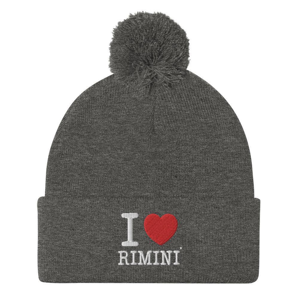 I LOVE RIMINI Pom-Pom Beanie - STREET STYLE