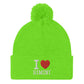 I LOVE RIMINI Pom-Pom Beanie - STREET STYLE