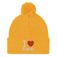I LOVE RIMINI Pom-Pom Beanie - STREET STYLE