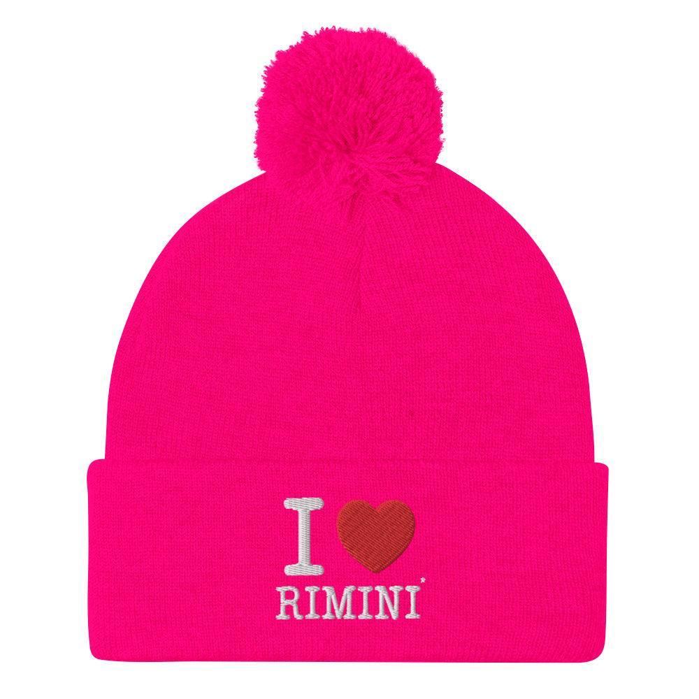 I LOVE RIMINI Pom-Pom Beanie - STREET STYLE