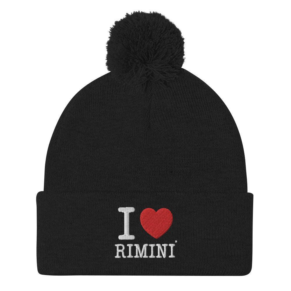 I LOVE RIMINI Pom-Pom Beanie - STREET STYLE