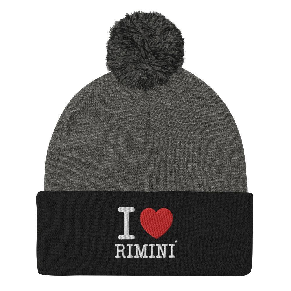 I LOVE RIMINI Pom-Pom Beanie - STREET STYLE