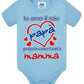 Io Amo il mio Papà proprio come la mia Mamma Body da bambino/a a maniche corte 100% cotone JHK - STREET STYLE