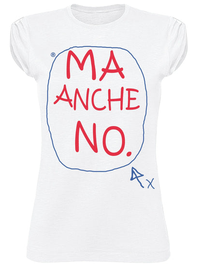 T-shirt Donna Slub 'Ma Anche NO' - 100% Cotone Bio - STREET STYLE