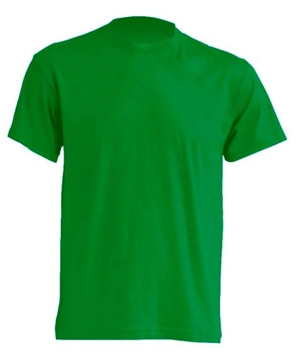 T-shirt verde uomo streetwear essenziale, modello classico, stile street style Rimini