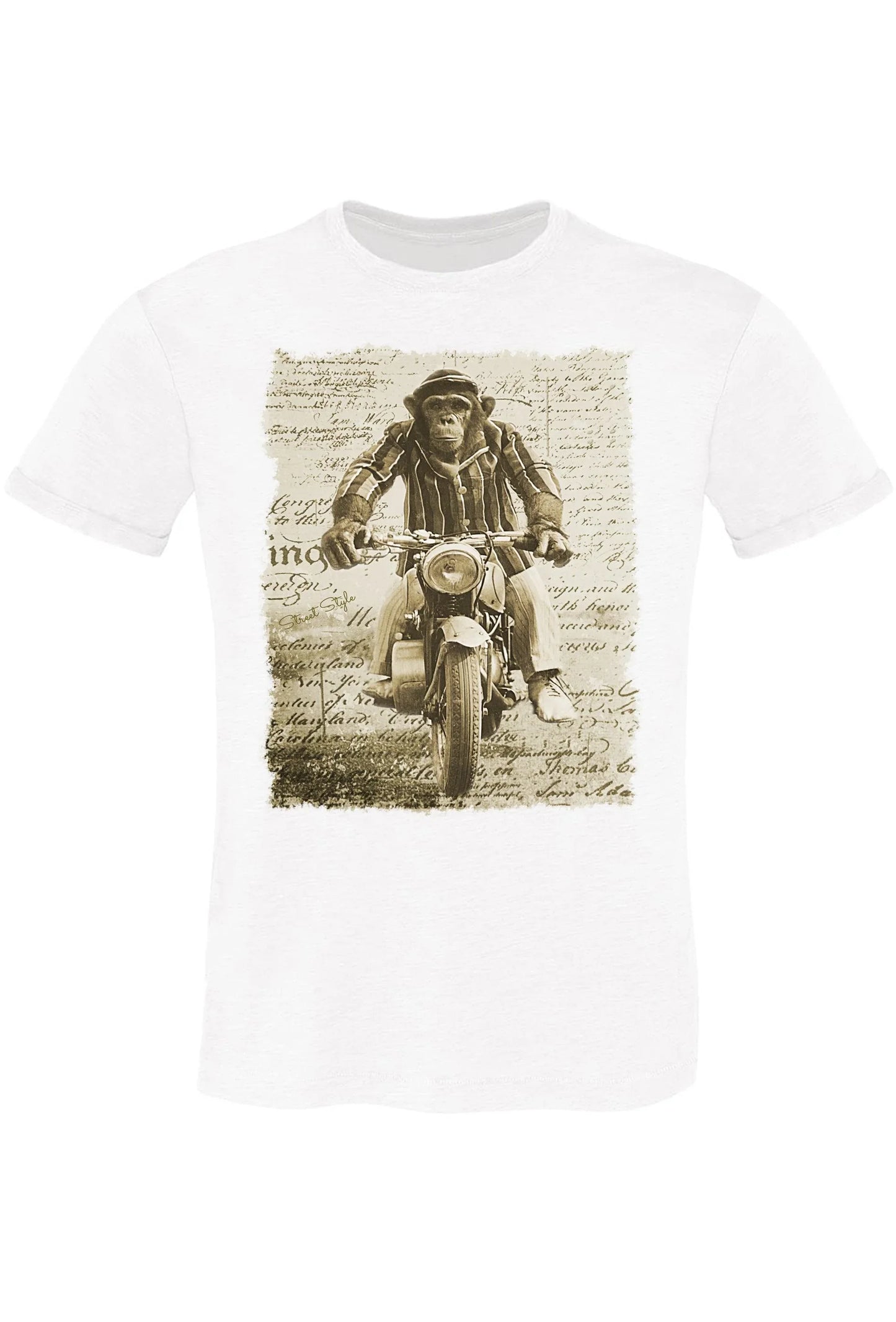 Monkey Dream Moto - T-shirt Uomo Urban 100% Cotone - STREET STYLE