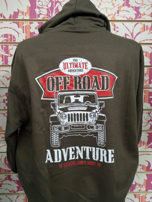 OFF ROAD VERDE MILITARE 10068 - Felpa UNISEX College - AWDis - STREET STYLE