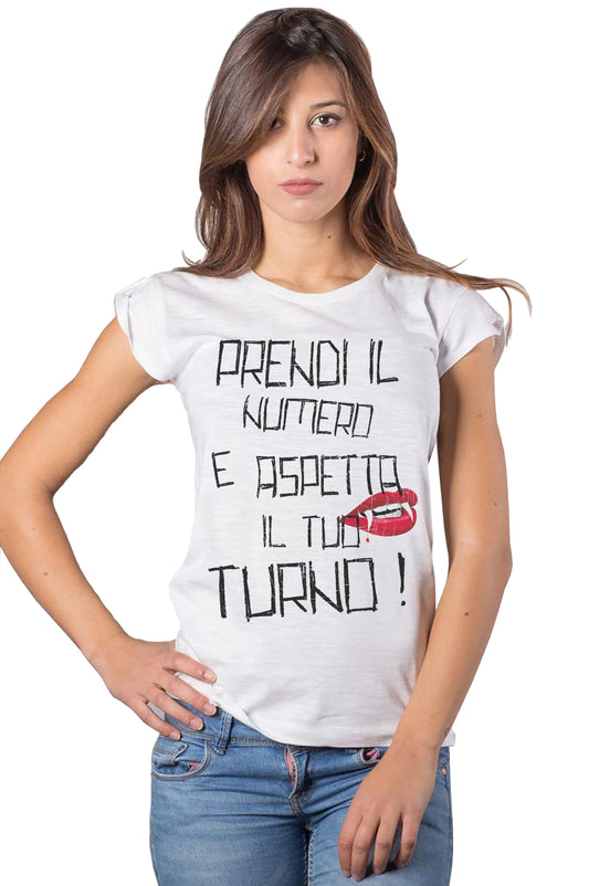 T-shirt Donna Street Style 'Prendi il Numero' - Cotone Bio - STREET STYLE