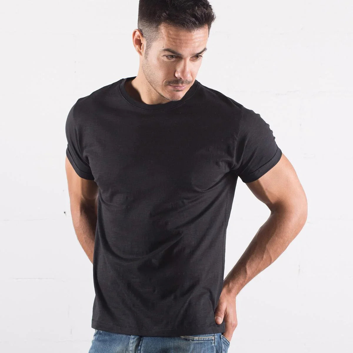 RIDE CLASSIC 10029 - T-Shirt Uomo Slub - STREET STYLE