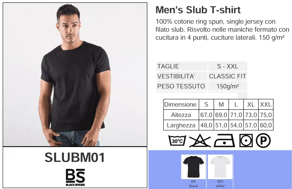 RIDE CLASSIC 10029 - T-Shirt Uomo Slub - STREET STYLE