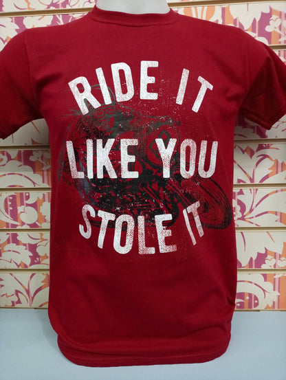 RIDE IT LIKE YOU STOLE 10076 - GILDAN GI6400 UOMO - STREET STYLE