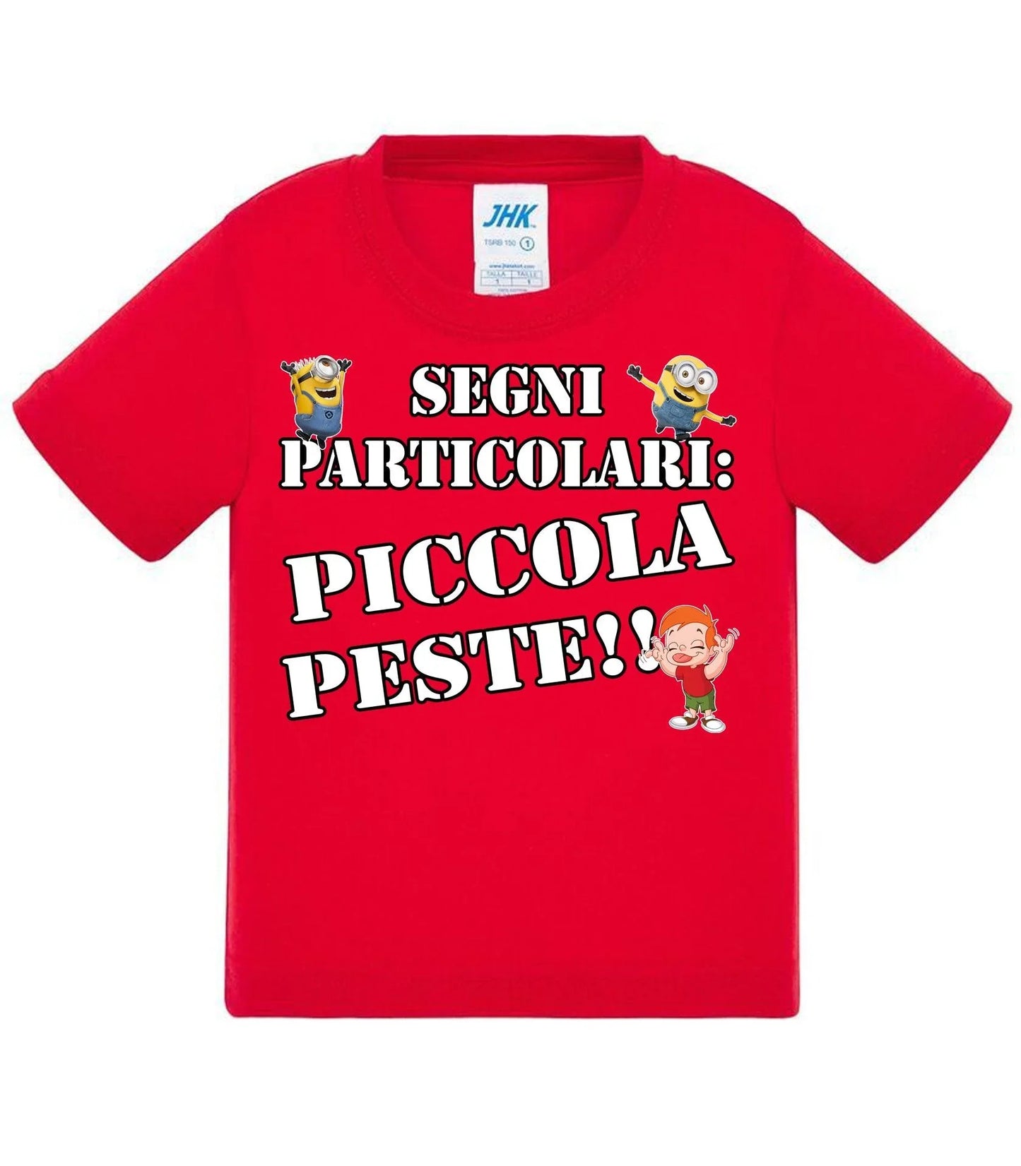 Segni Particolari Piccola Peste - T-shirt per Bambino/a Mod. Baby & Kid Da 0 a 8 anni - STREET STYLE
