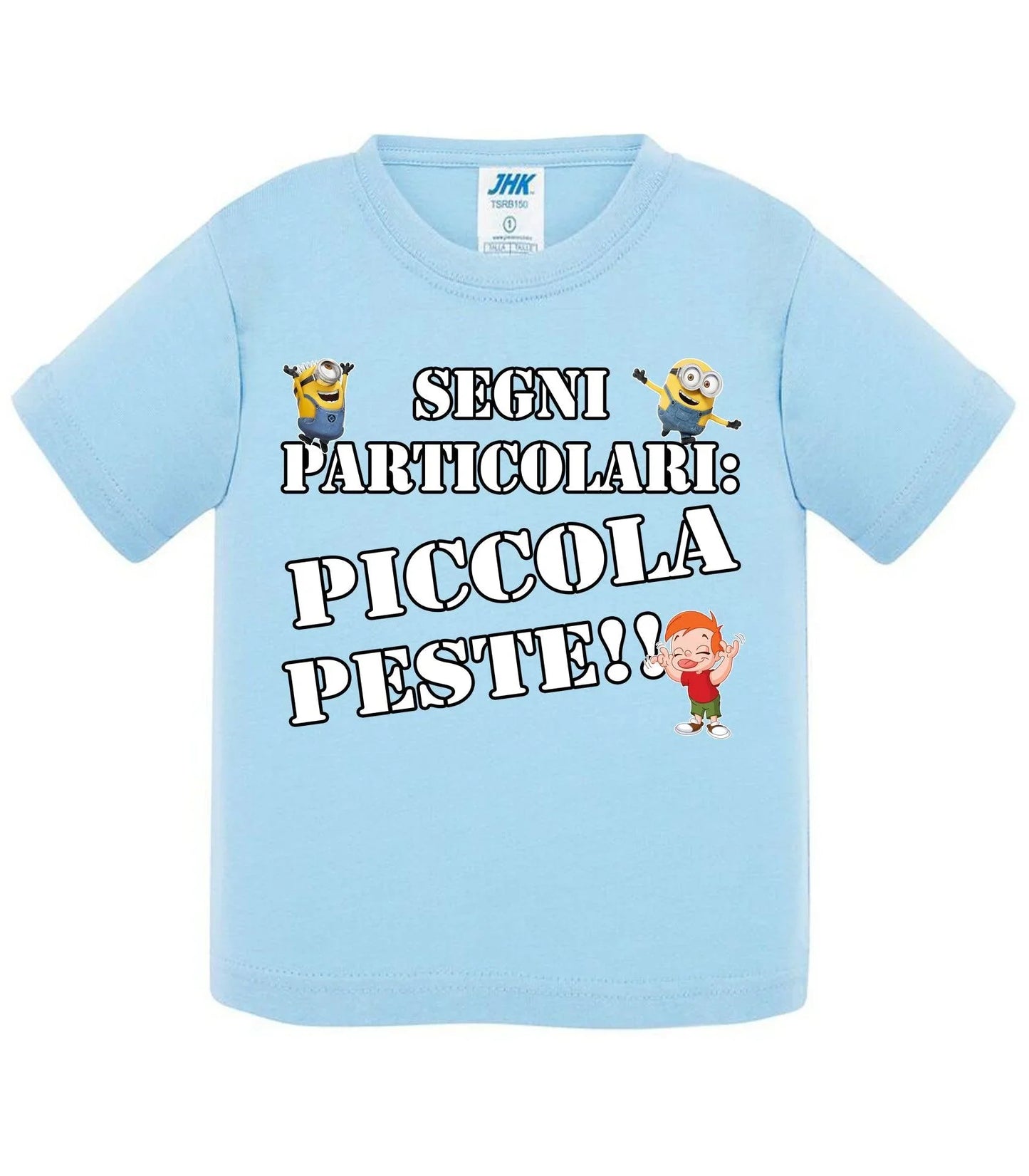 Segni Particolari Piccola Peste - T-shirt per Bambino/a Mod. Baby & Kid Da 0 a 8 anni - STREET STYLE