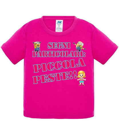 Segni Particolari Piccola Peste - T-shirt per Bambino/a Mod. Baby & Kid Da 0 a 8 anni - STREET STYLE