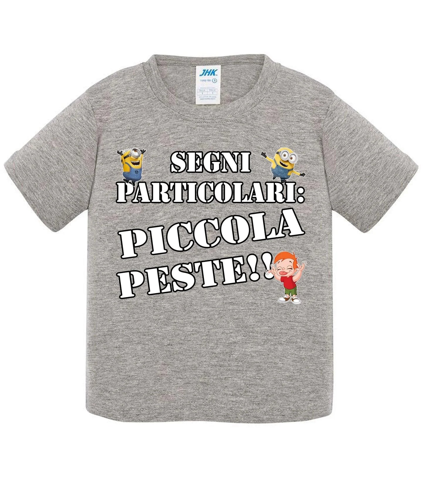 Segni Particolari Piccola Peste - T-shirt per Bambino/a Mod. Baby & Kid Da 0 a 8 anni - STREET STYLE