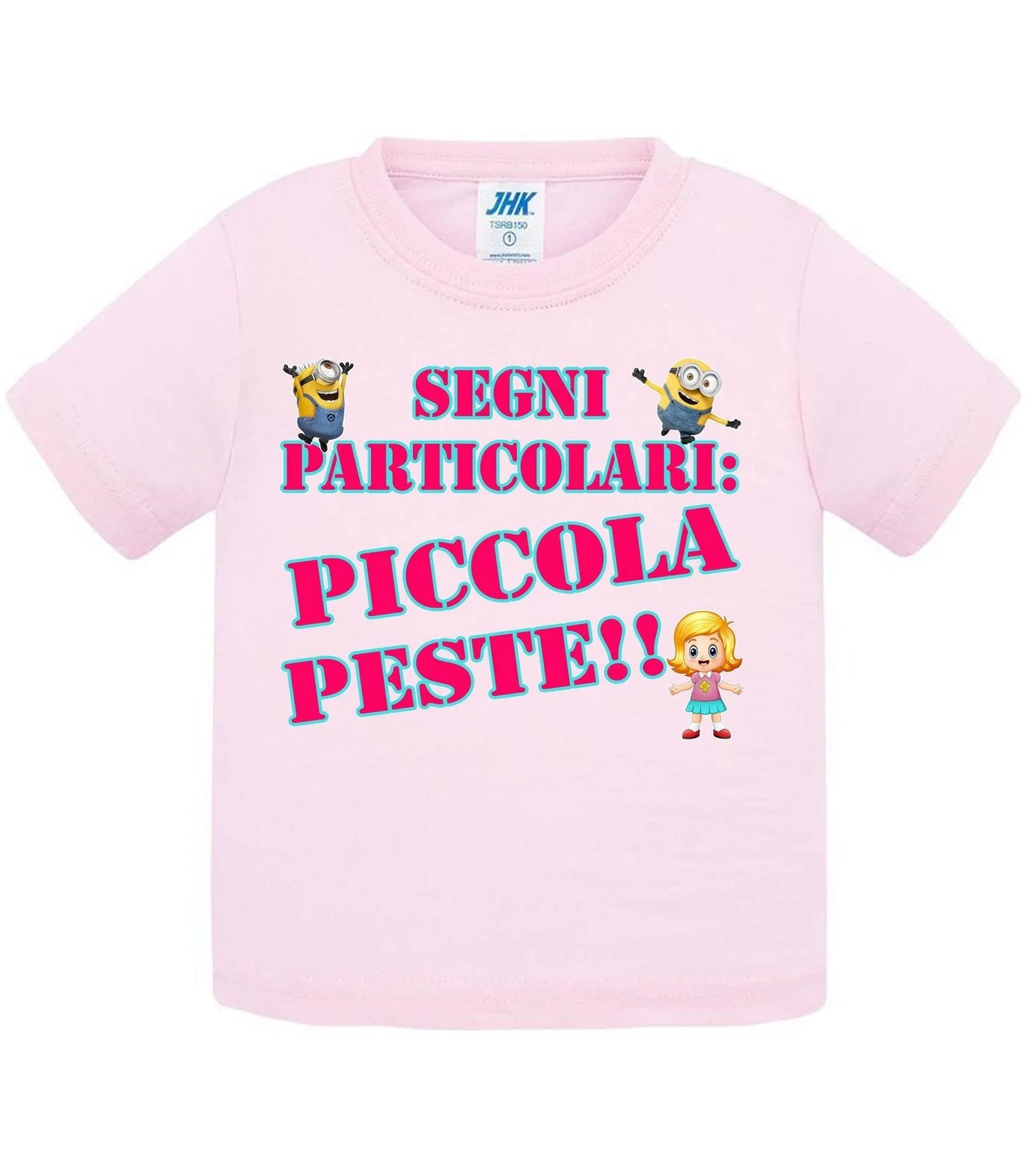 Segni Particolari Piccola Peste - T-shirt per Bambino/a Mod. Baby & Kid Da 0 a 8 anni - STREET STYLE