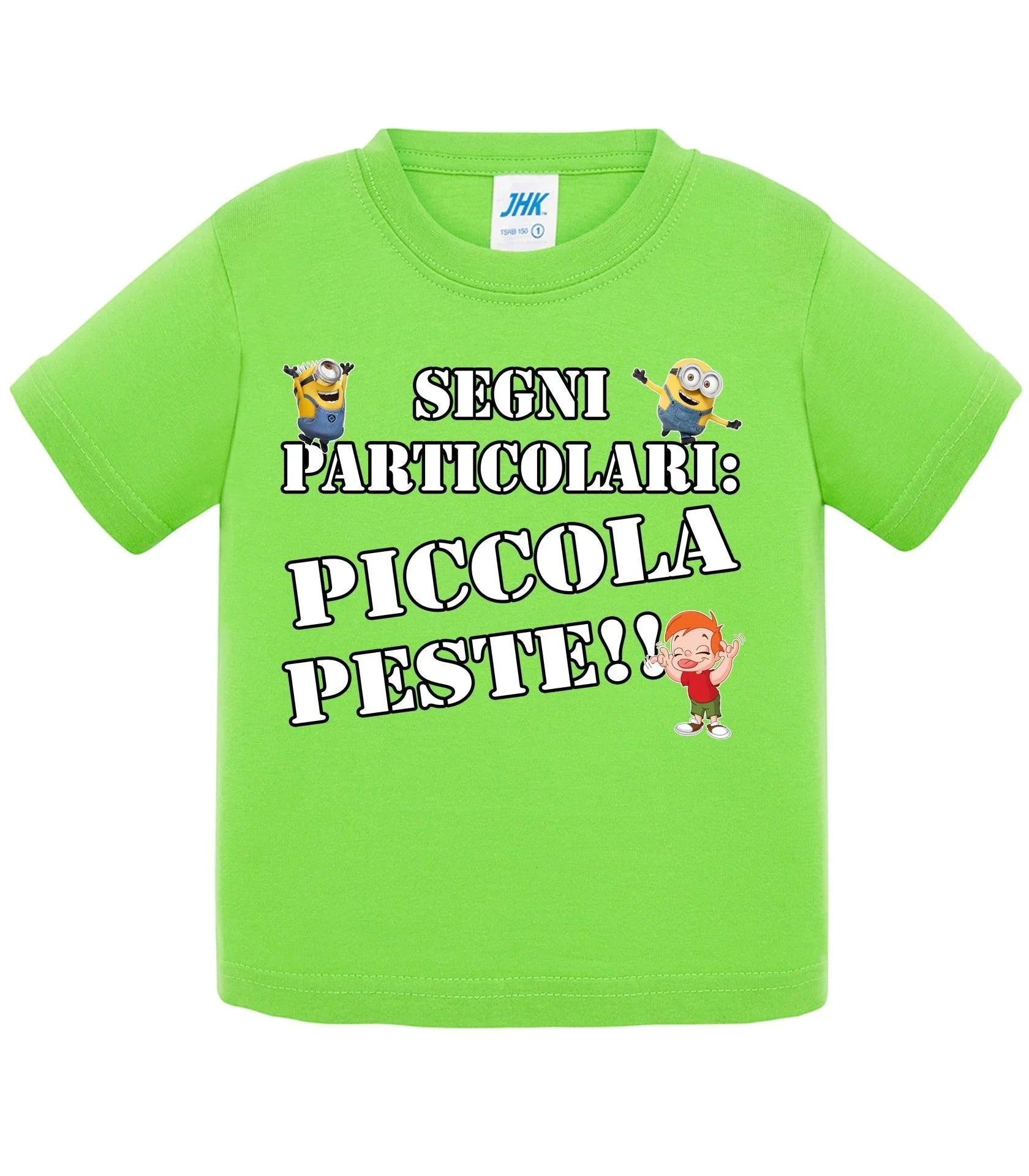 Segni Particolari Piccola Peste - T-shirt per Bambino/a Mod. Baby & Kid Da 0 a 8 anni - STREET STYLE