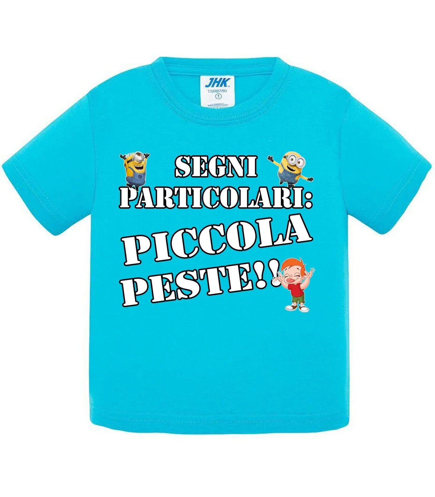 Segni Particolari Piccola Peste - T-shirt per Bambino/a Mod. Baby & Kid Da 0 a 8 anni - STREET STYLE