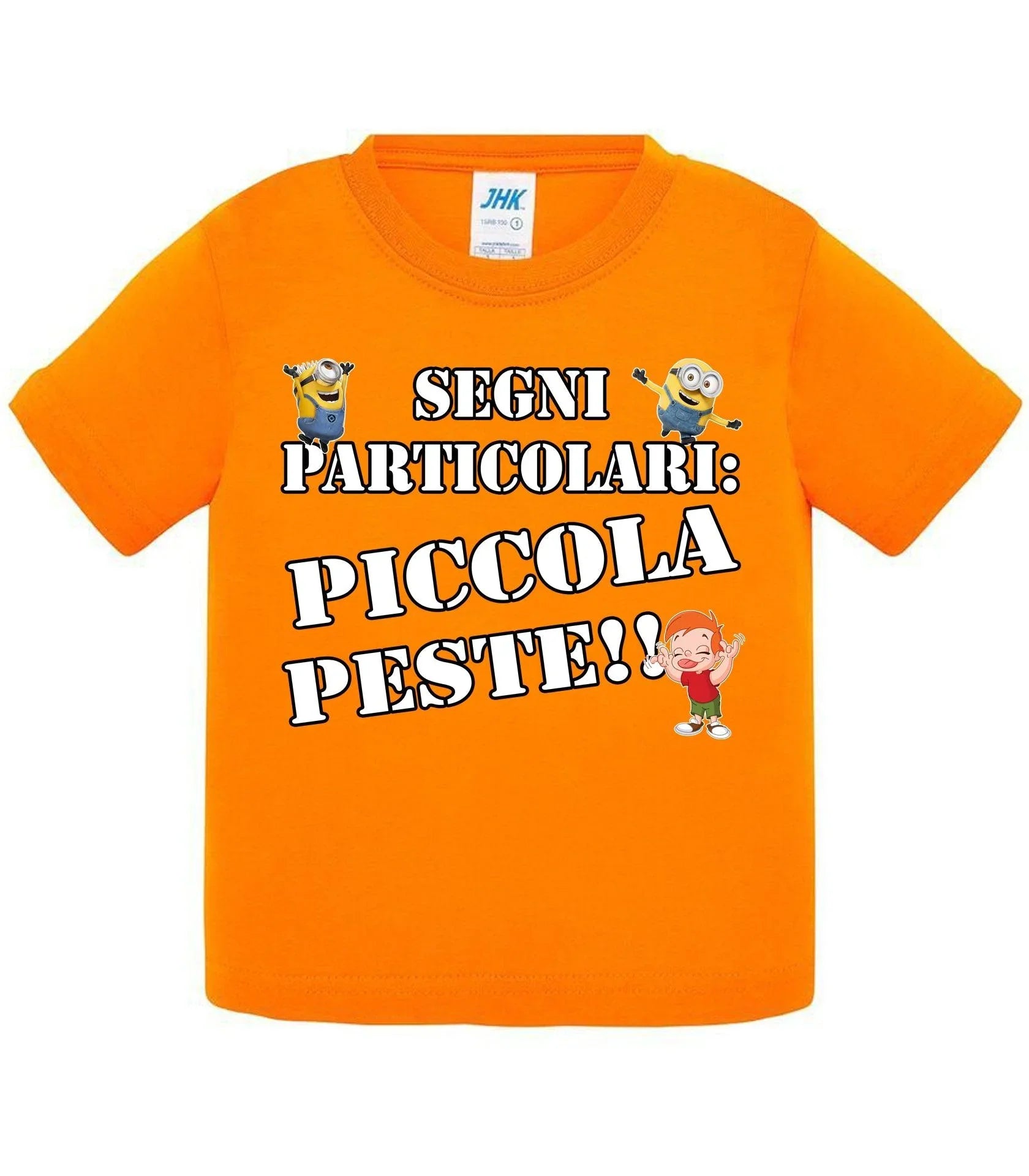 Segni Particolari Piccola Peste - T-shirt per Bambino/a Mod. Baby & Kid Da 0 a 8 anni - STREET STYLE