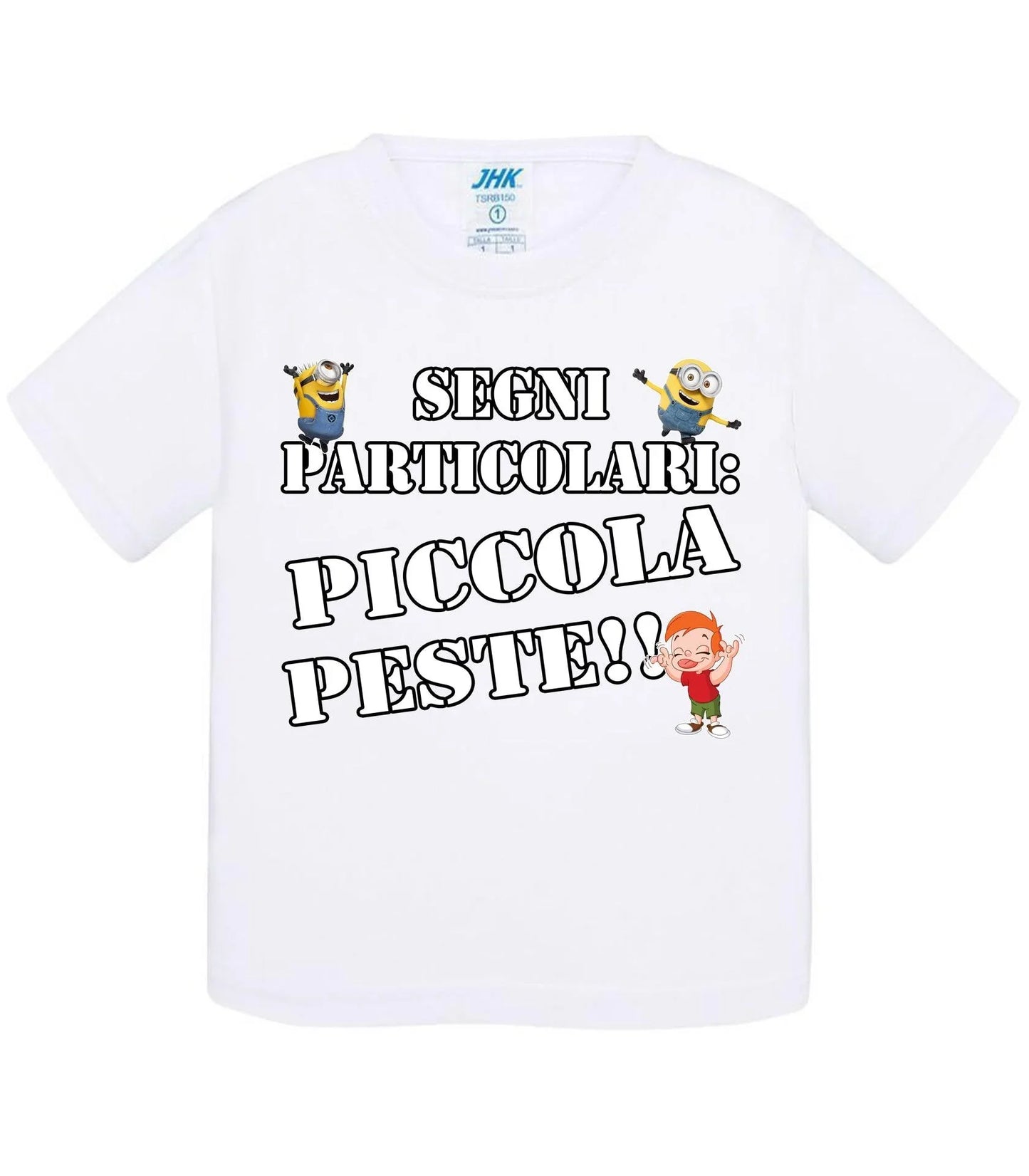Segni Particolari Piccola Peste - T-shirt per Bambino/a Mod. Baby & Kid Da 0 a 8 anni - STREET STYLE