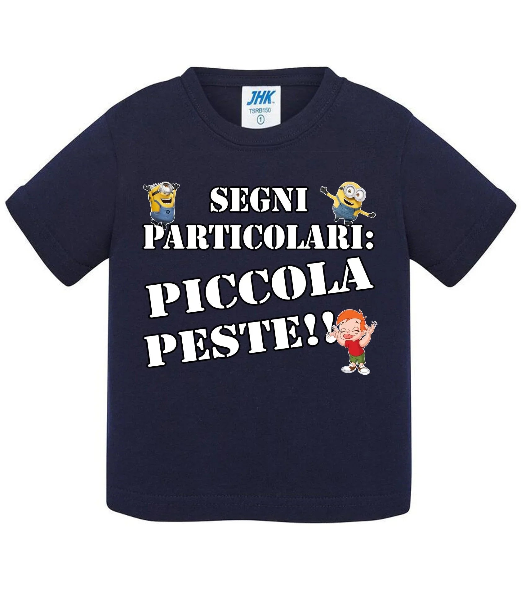 Segni Particolari Piccola Peste - T-shirt per Bambino/a Mod. Baby & Kid Da 0 a 8 anni - STREET STYLE