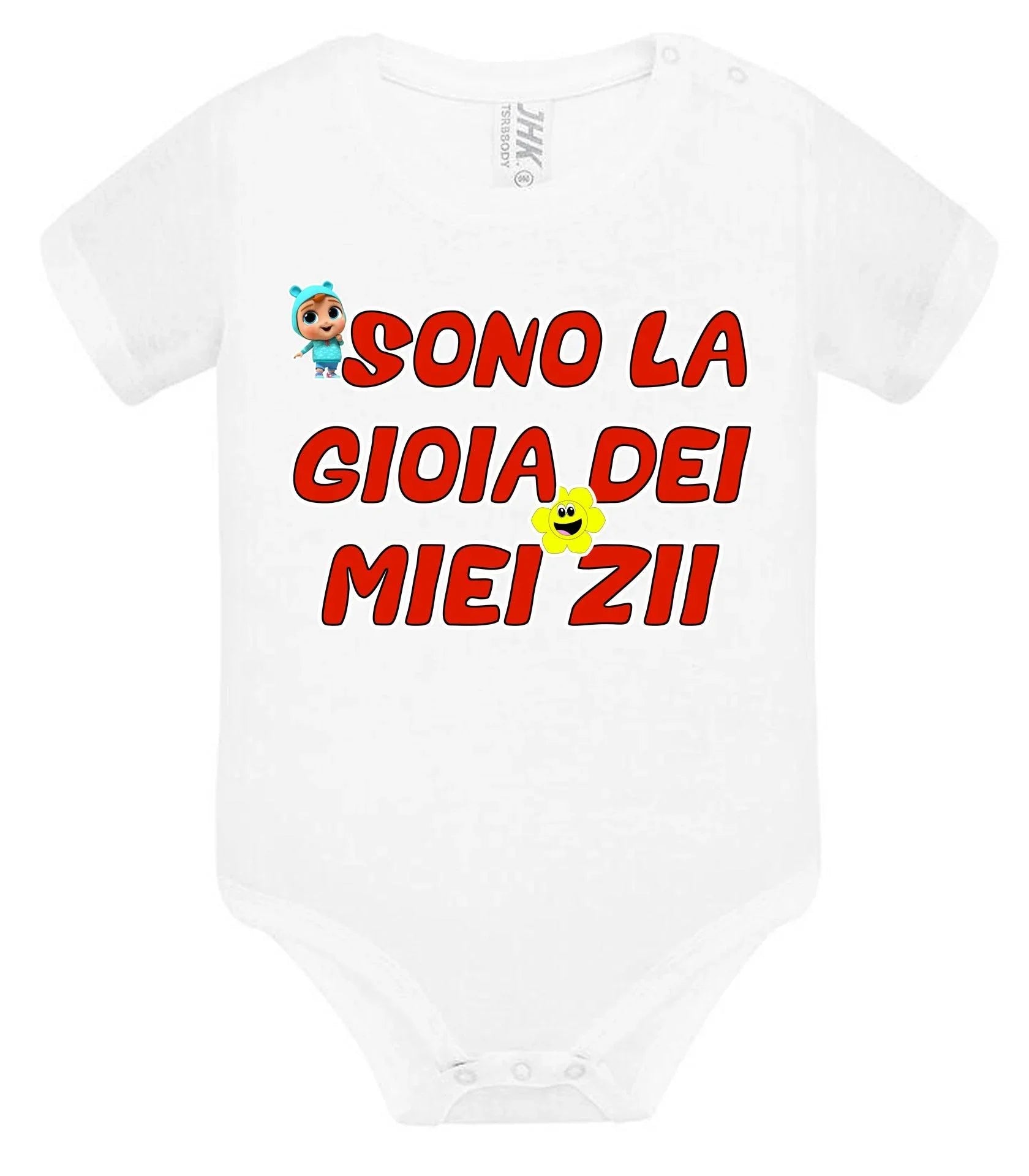 Sono La Gioia Dei Miei ZII Body da bambino/a a maniche corte 100% cotone JHK - STREET STYLE